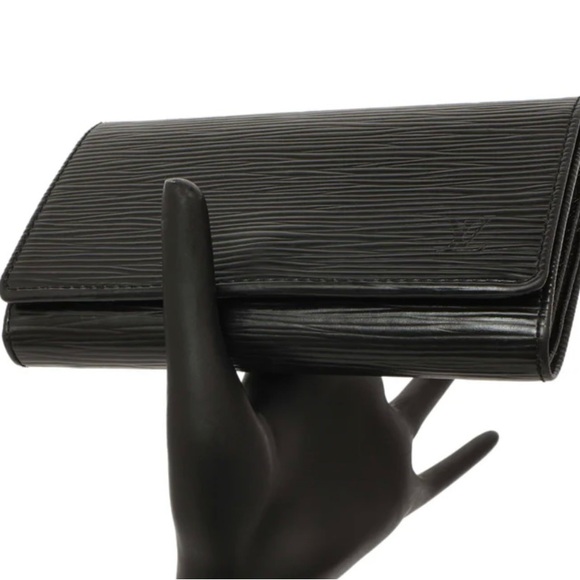 Louis Vuitton BLACK EPI PORTE-MONNAIE BILLETS TRESOR WALLET - Picture 6 of 6